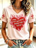Women's “Lord ,Let Them See You In Me” Faith Casual T-shirt