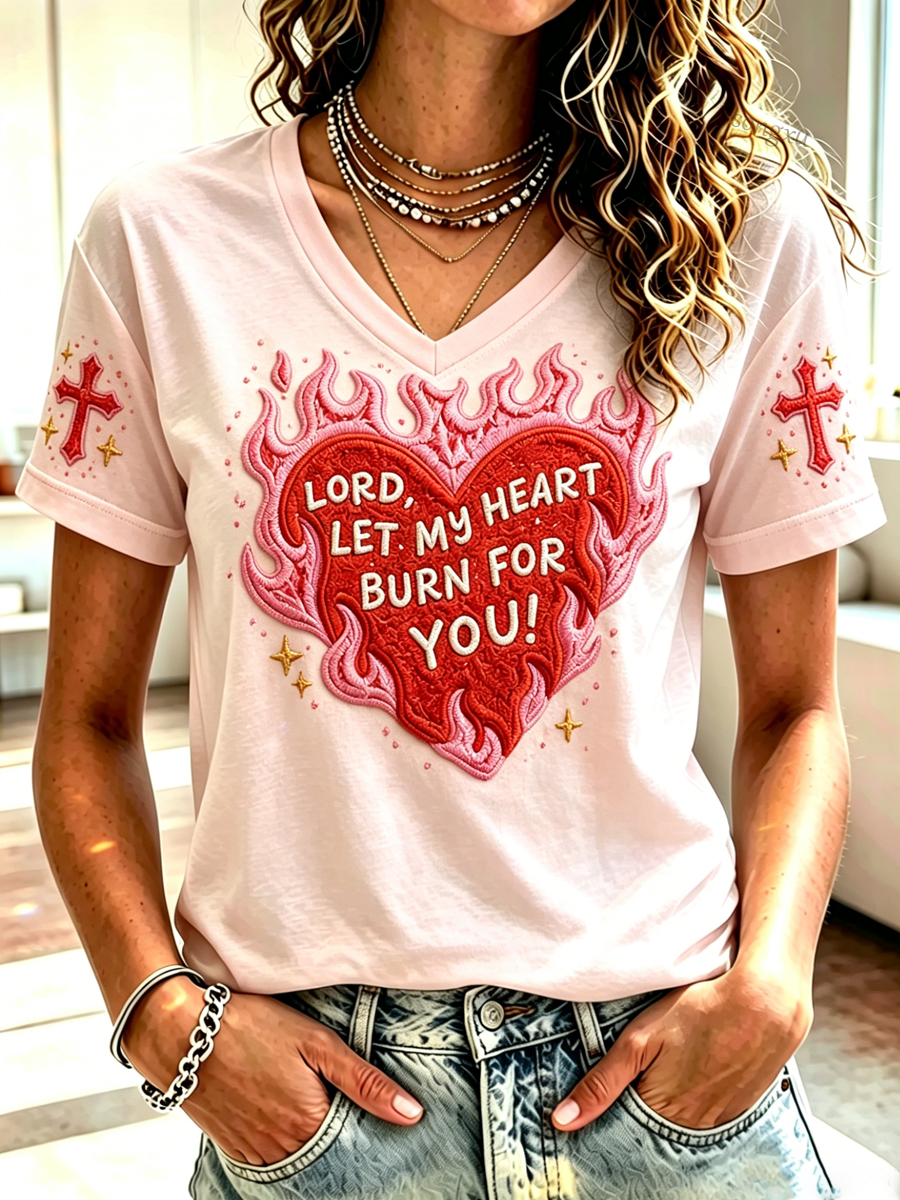 Women's “Lord ,Let Them See You In Me” Faith Casual T-shirt