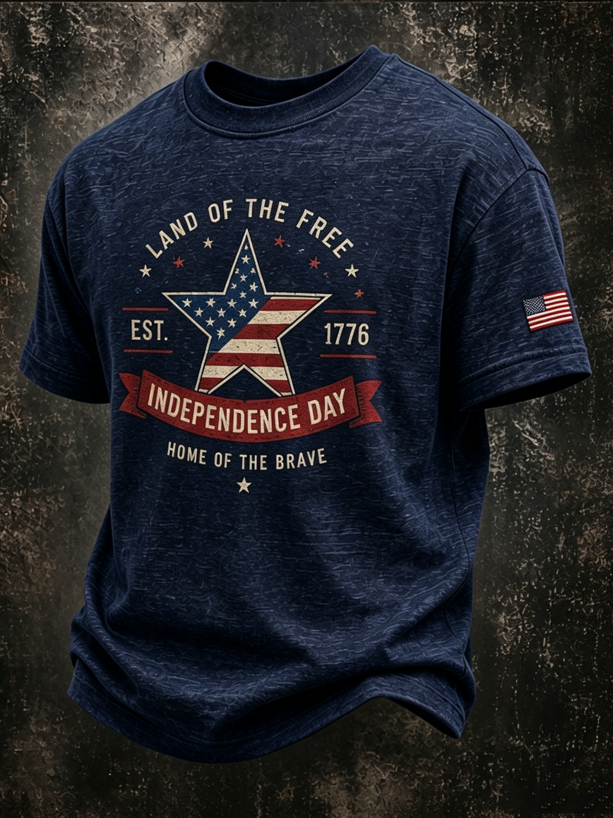 Men'S Independence Day Printed Printed Casual T-Shirt