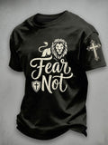 Men'S Faith Print Casual Top