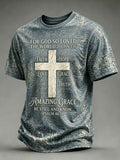 Men's Faith-Themed Crew Neck Short-Sleeve T-Shirt