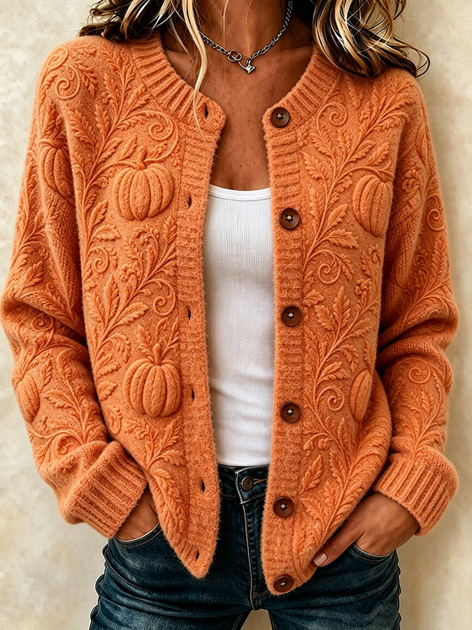 Women's Casual Autumn Woolen Cardigan