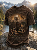 Fly Free Forever Jackie Bald Eagle Memorial T-Shirt