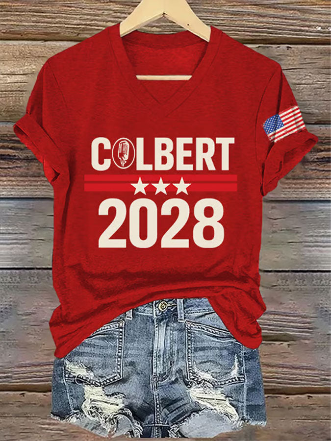 Women'S America Print Casual T-Shirt