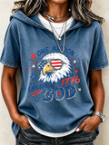 Women'S Casual Patriotic Summer Hoodie