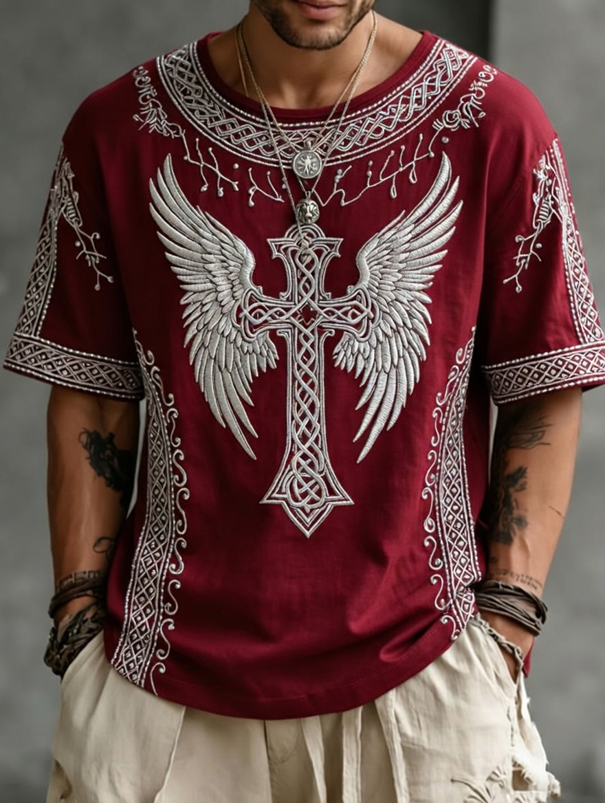 Men'S Casual Faith Patriotic T-Shirt