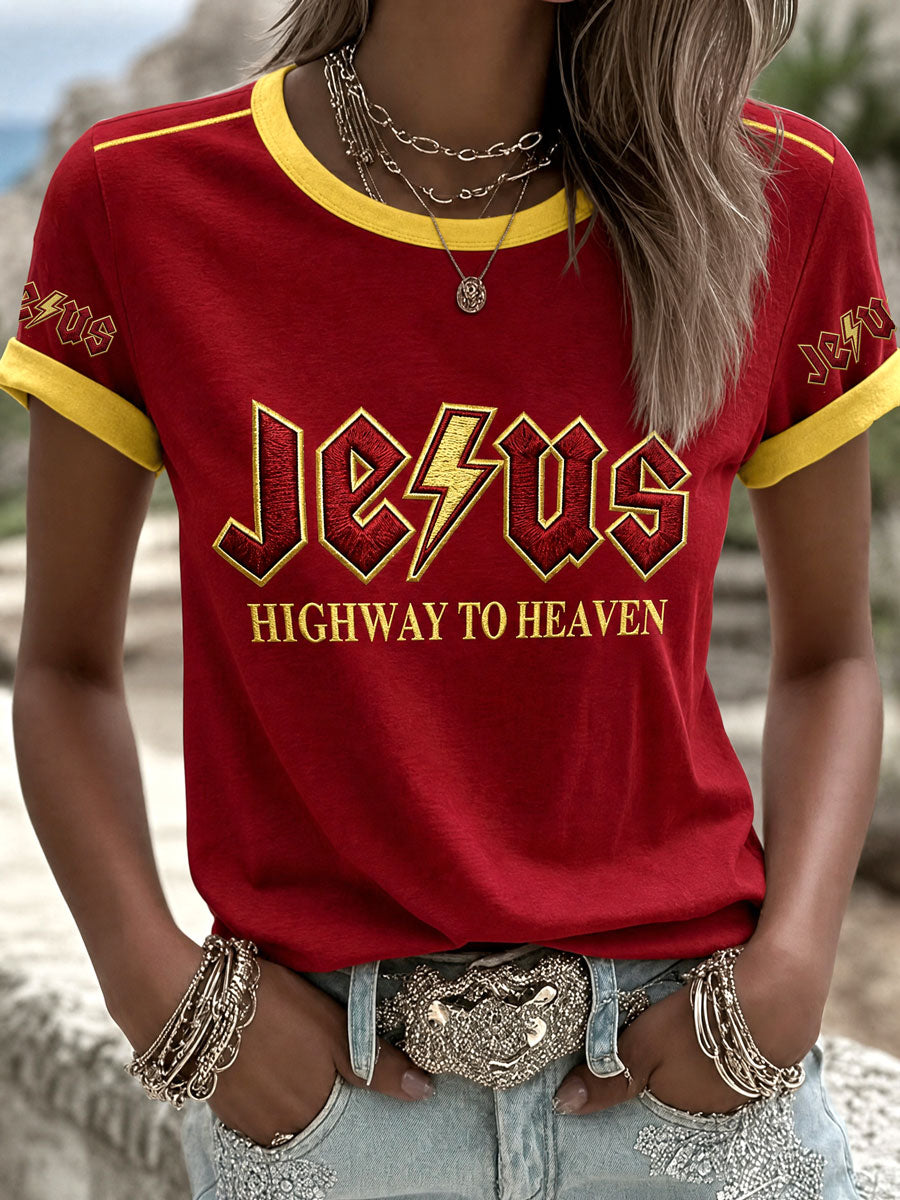 Women'S Faith Printed Casual T-Shirt