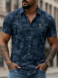 Men'S Faith Print Casual Top