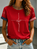 Women'S Jesus Loves You Printed T-Shirt