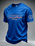Men'S USA Independence Day Art Printed T-Shirt