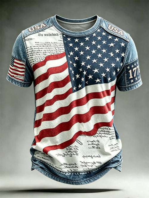 250th Anniversary Printed Round Neck T-shirt from the United States