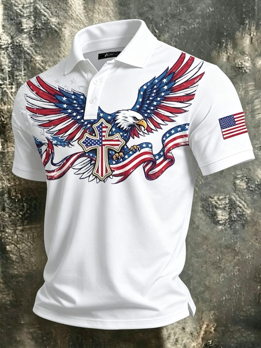 Men'S 250Th Anniversary Of The USA Creative Print Short-Sleeve Polo Shirt
