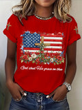 Women'S God Shed His Grace On Thee Printed Casual T-Shirt