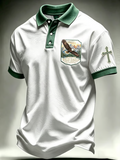 Men'S Fly Free Jackie Print Casual Polo Shirt