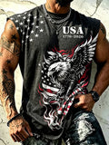 Men's USA 250th Anniversary Eagle Flag Sleeveless Tank Top
