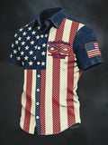 Men's US Independence Day Casual Print T-shirt