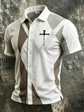 Men's Faith Cross Printed Casual Shirt