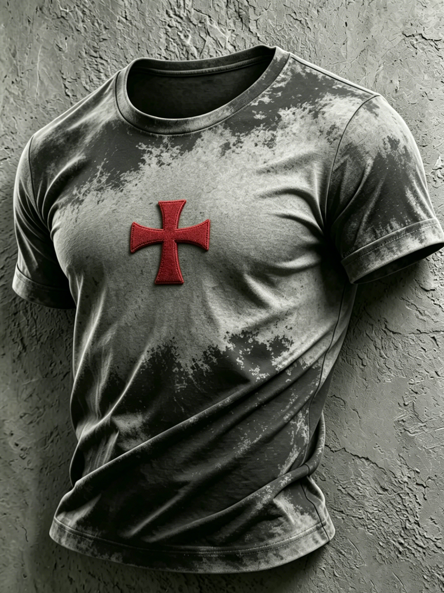 Men'S Christ Faith Cross Graphic Print Casual T-Shirt