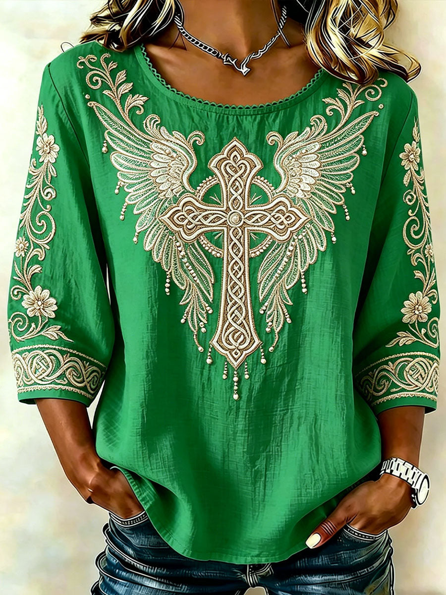 Women's Celtic Cross Top
