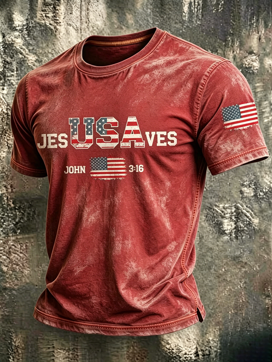 250Th Anniversary Commemorative Faith Printed Round Neck T-Shirt In The United States
