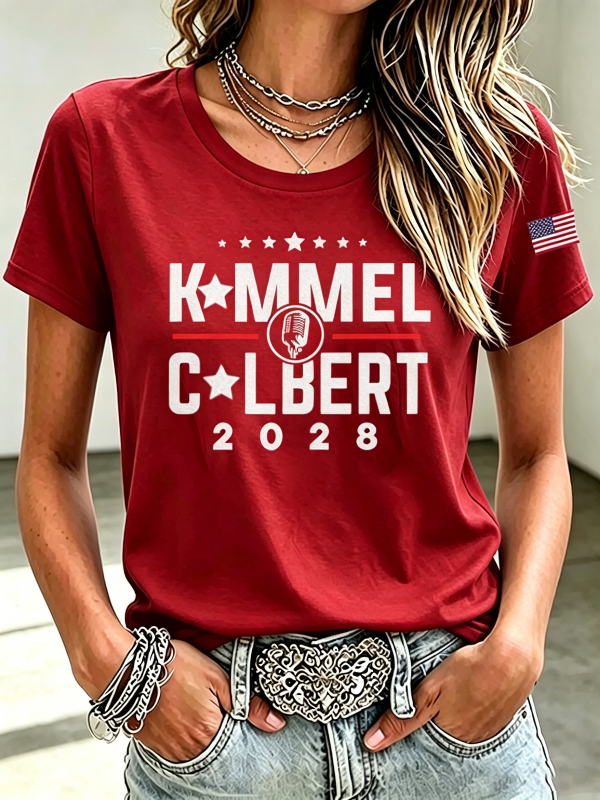 Women'S Hot News Printed Casual T-Shirt