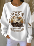 Women'S Eagle Print Casual Sweatshirt
