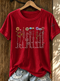 Women'S Faith Flower Printed Casual T-Shirt