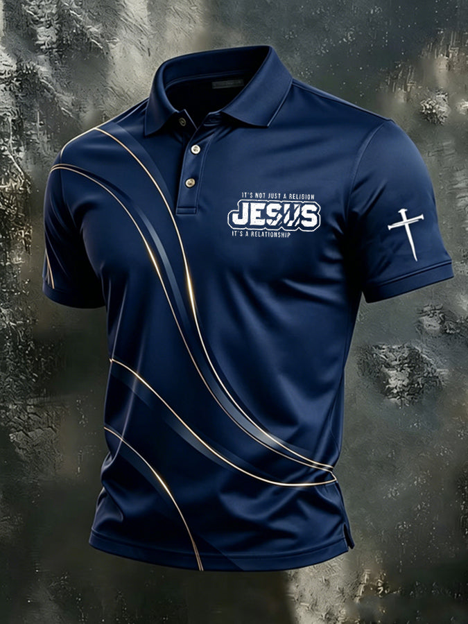 Men's Faith Casual Short-Sleeve Polo Shirt