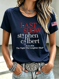 Women'S Hot News Printed Casual T-Shirt