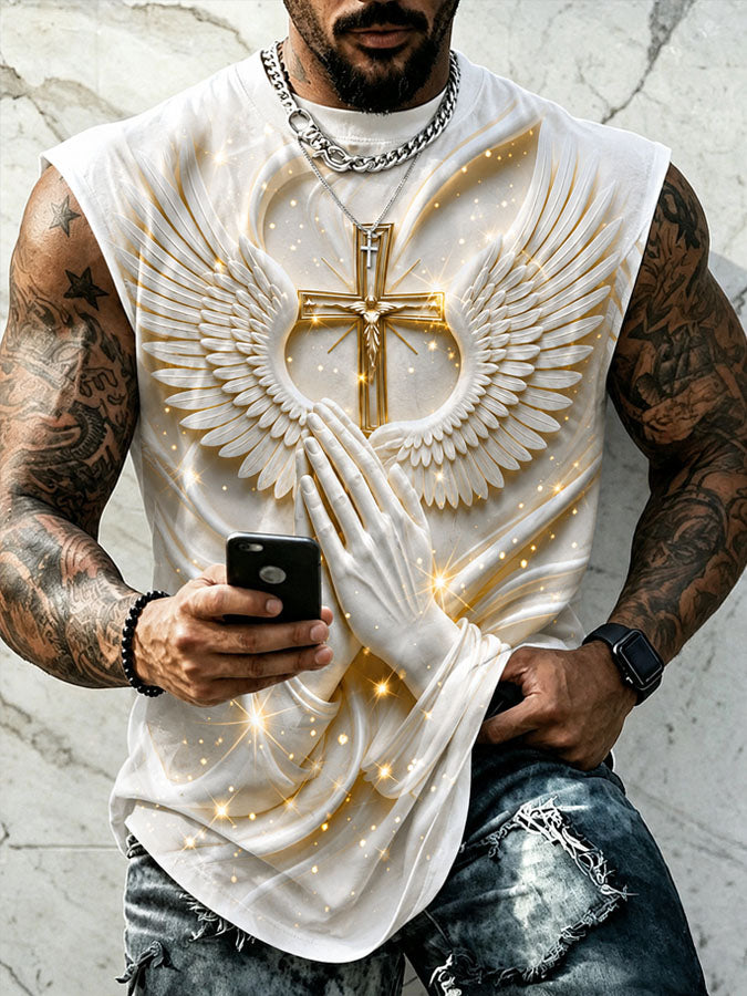 Men's Faith Printed Casual Tank Top