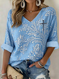 Women'S Casual Faith Commemorative Waffle T-Shirt