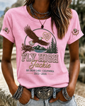 Women's Eagle Jackie Printed Casual T-shirt