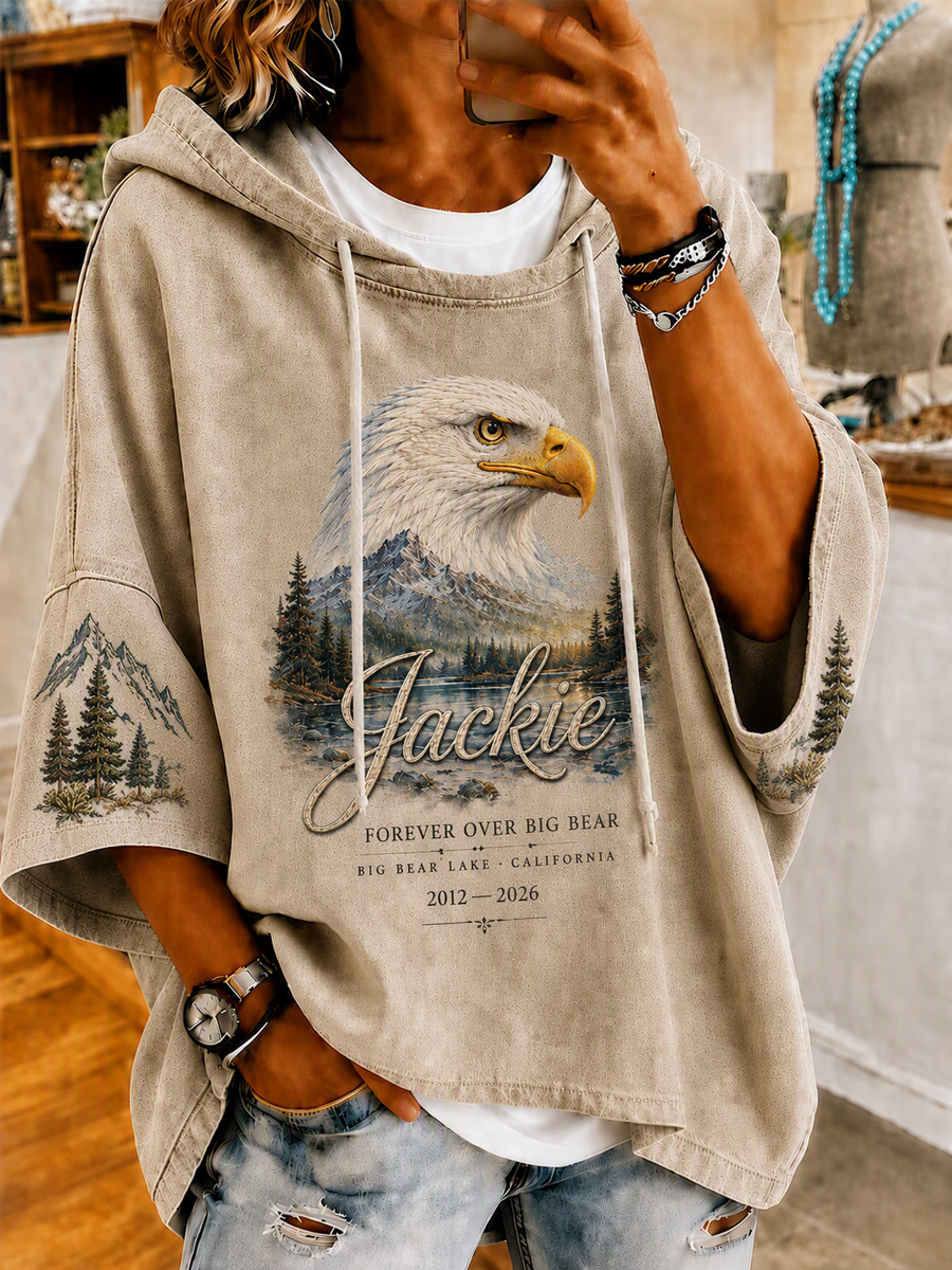 Women's Jackie The Eagle Printed Hoodie