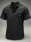 Men'S Faith Printed Casual Collar Shirt