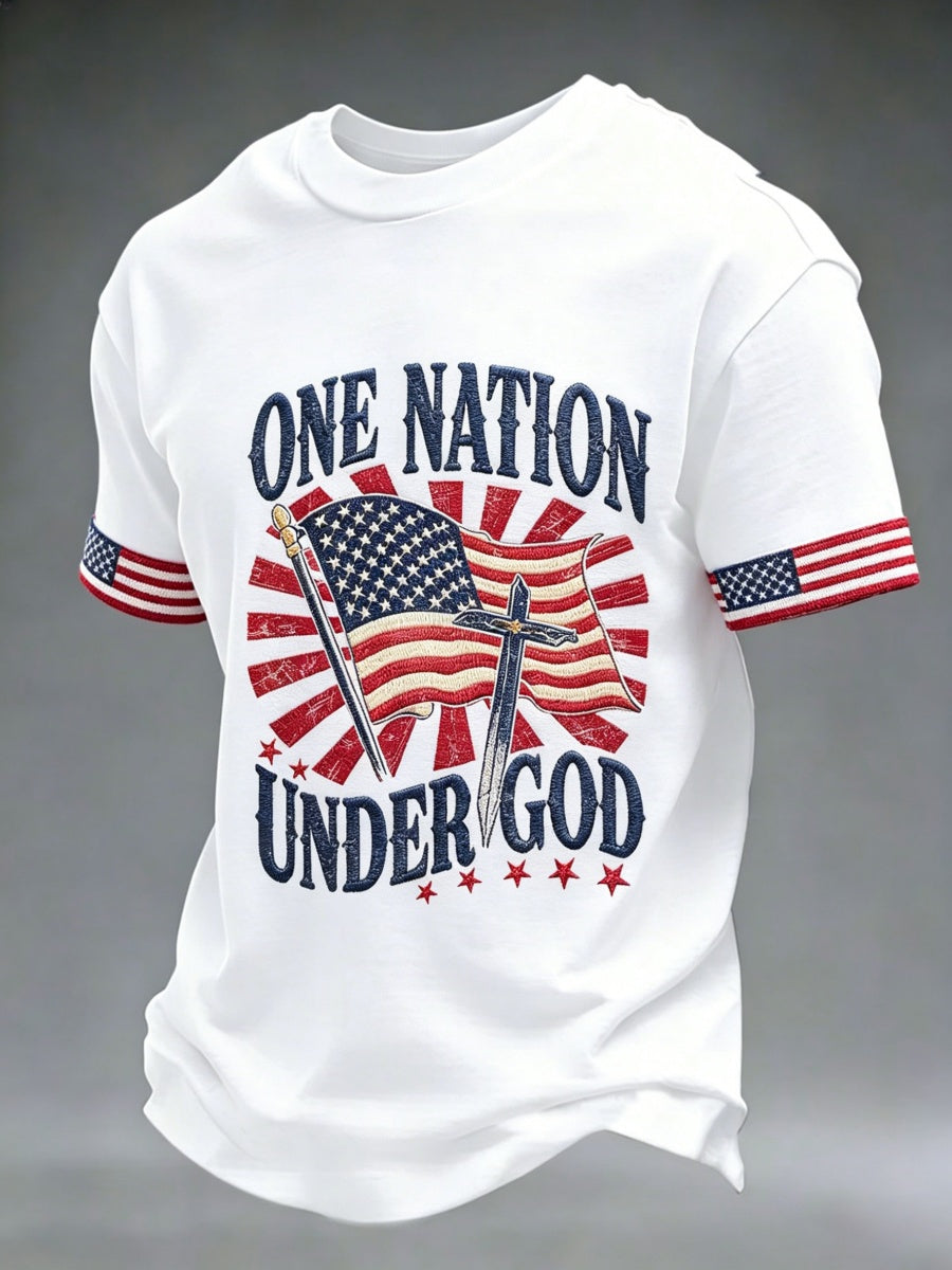 Men's One Nation Under God Printed T-Shirt