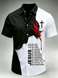 Men'S Faith Printed Casual Collar Shirt