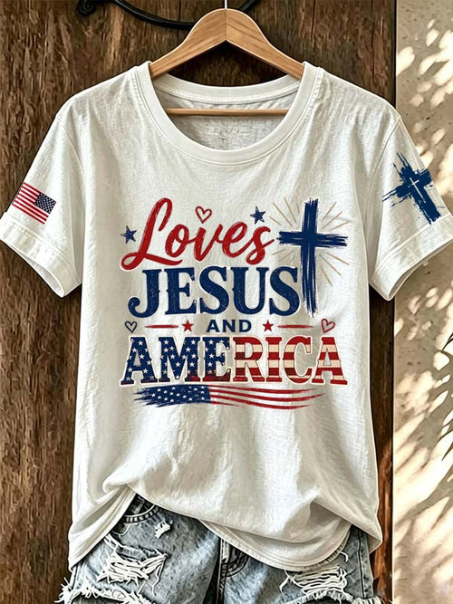 1776-2026 American Women'S Patch Pattern T-Shirt