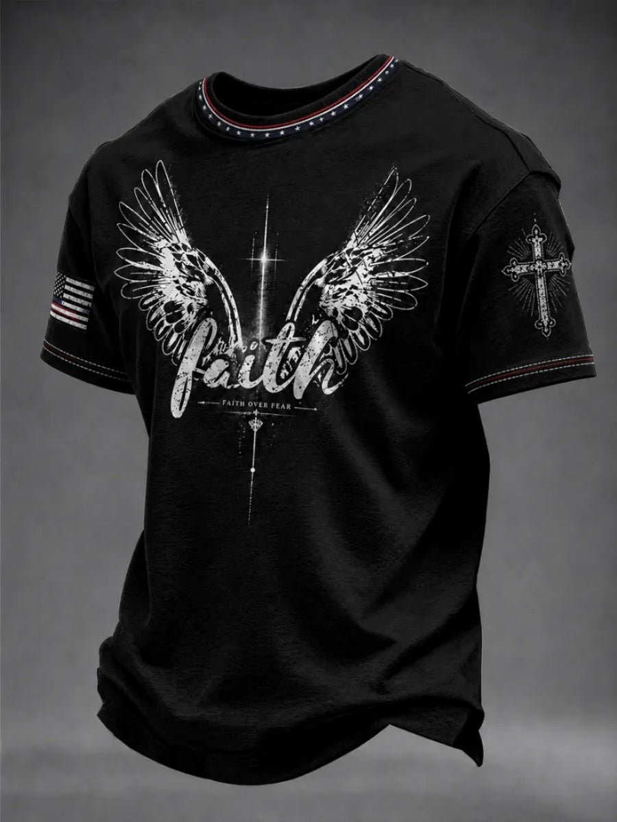 Men's Faith-Themed Casual T-Shirt