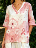 Women'S Floral Faith Print Casual Top