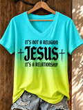Women'S Faith Art Printed Casual T-Shirt