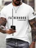 Men'S Retro Independence Day Eagle Pattern Washed Print Art T-Shirt