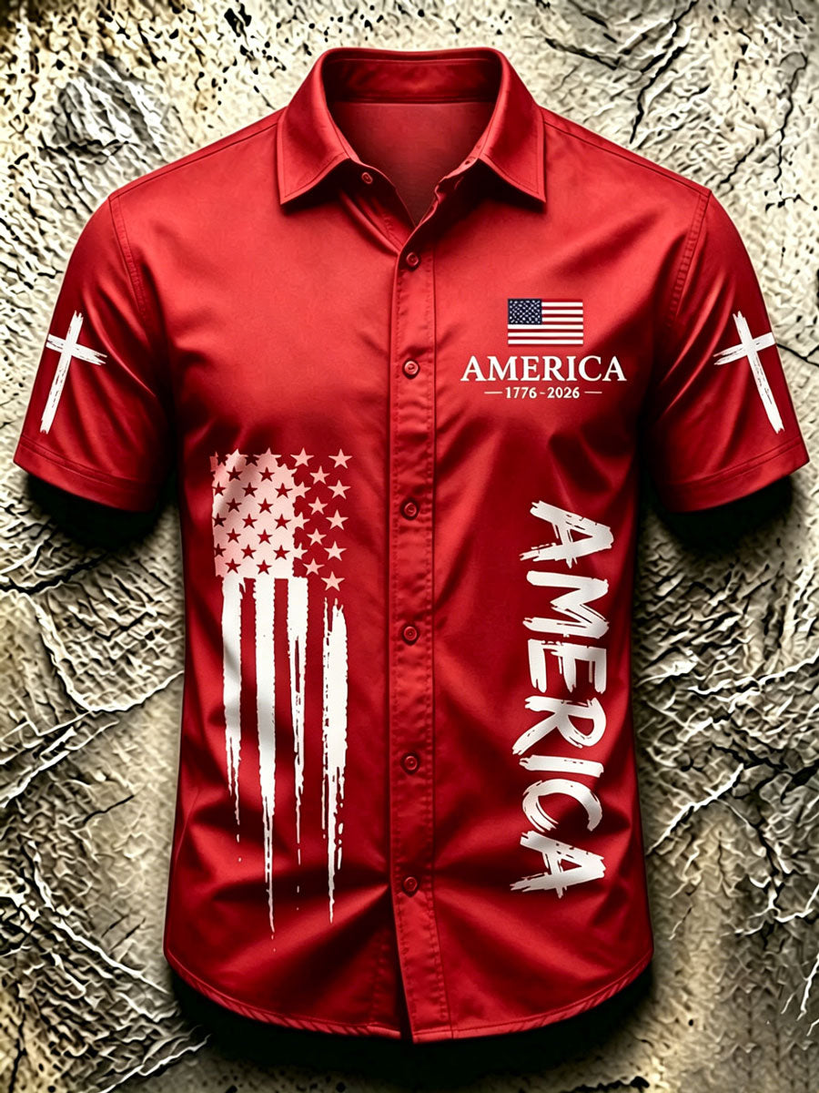 American Independence Day Men's Casual Shirt