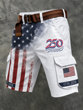 Men's Independence Day Flag Casual Work Pants