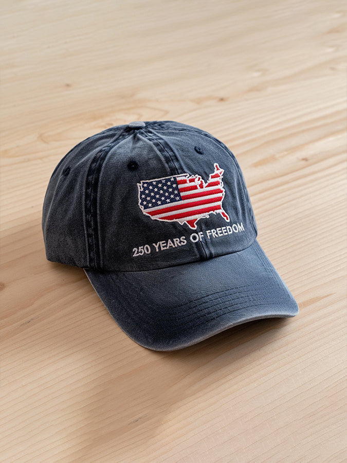 Unisex Embroidered USA 250 Years Freedom Cap