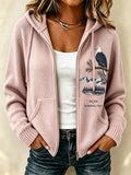 Women's Eagle Jackie Pattern Hooded Knit Cardigan