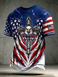 Men'S America Anniversary Faith Print Short-Sleeve Top