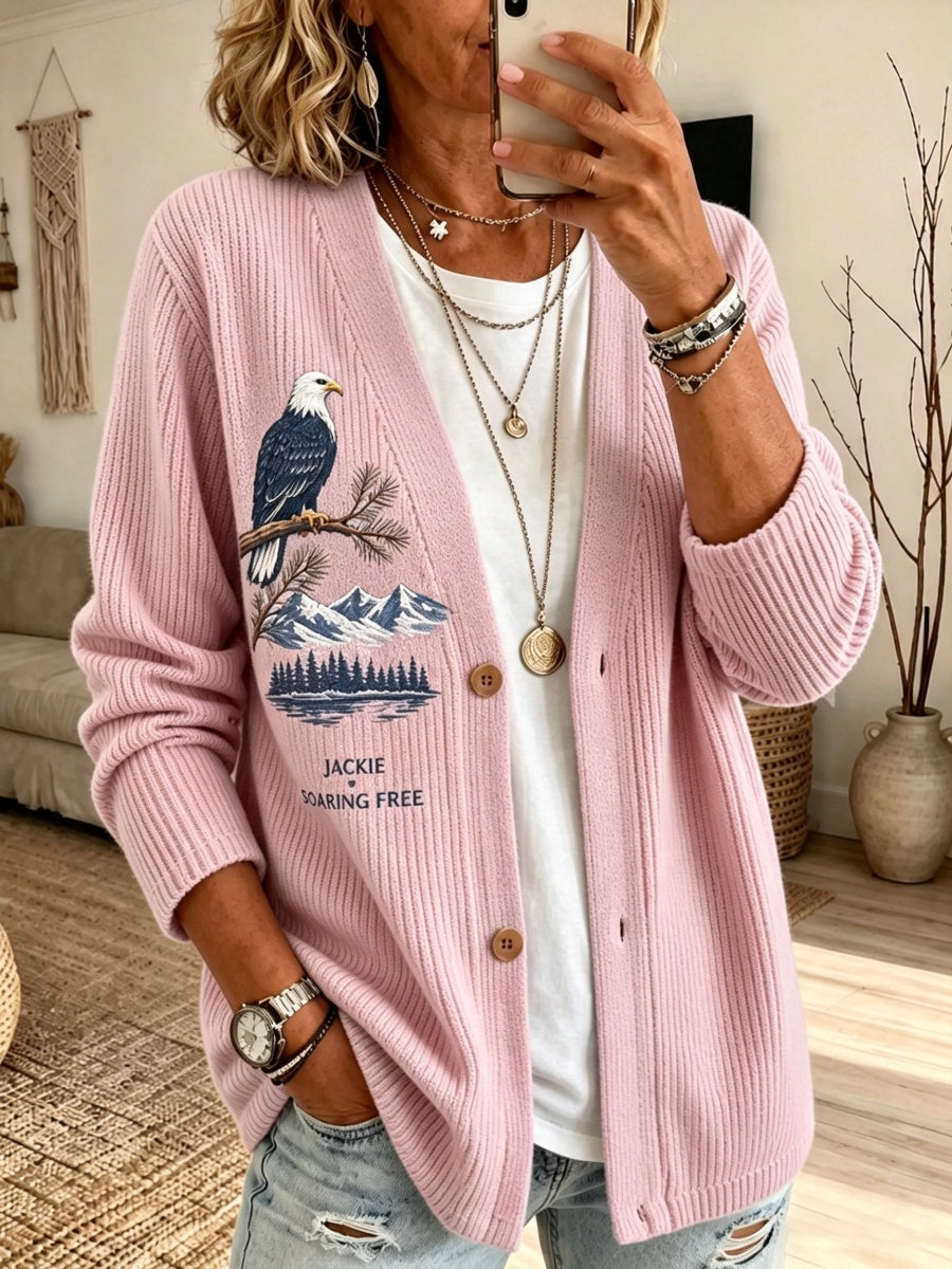 Women's Eagle Jackie Pattern Knit Cardigan