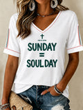 Women'S God Is Good Sunday Soulday Print Vest
