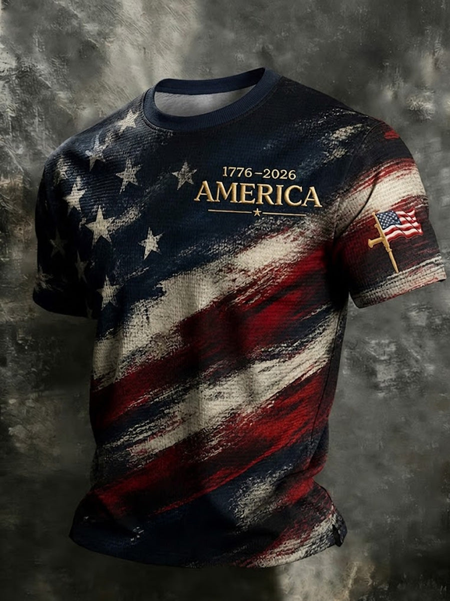 Men's Faith Casual Printed T-Shirt