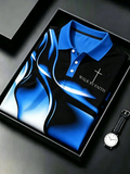 Men'S Christian Cross Floral Print T-Shirt